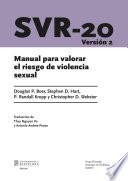 SVR-20. Manual para valorar el riesgo de violencia sexual. Versión 2