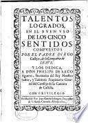 Talentos logrados en el buen vso de los cinco sentidos