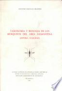 Taxonomía y biología de los mosquitos del area salmantina (Diptera, Culicidae)