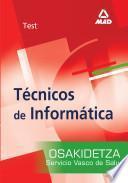 Tecnicos de Informatica Del Servicio Vasco de Salud-osakidetza. Test Ebook