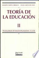 Teoría de la educación II.Procesos primarios de formación del pensamiento y la acción