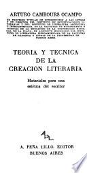 Teoría y técnica de la creación literaria