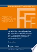 Texte sprachbewusst optimieren
