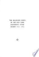 The Billboard Yearbook of the New York Legitimate Stage