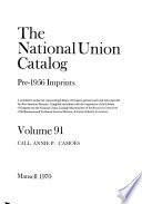 The National Union Catalog, Pre-1956 Imprints