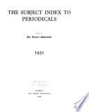 The Subject Index to Periodicals