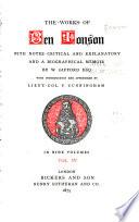 The Works of Ben Jonson