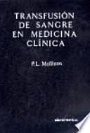 Transfusión de sangre en medicina clínica