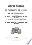 Un fragmento de Afranio, explicado por Don Raimundo Miguel, y el Marqués de Morante