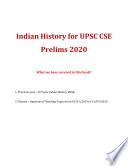 UPSC Prelims 2020 Current Affairs: Indian History