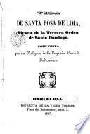 Vida de Santa Rosa de Sauna, virgen de la Tercera Orden de Santo Domingo