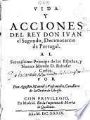 Vida y acciones del Real Don Iuan el Segundo, Decimotercio de Portugal
