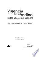 Vigencia de lo andino en los albores del siglo XXI