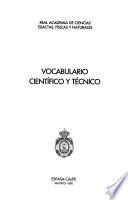 Vocabulario científico y técnico