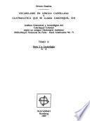 Vocabulario en lengua Castellana y Guatemalteca que se llama Cakchiquel Chi: Lexicologia