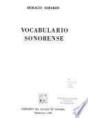 Vocabulario sonorense