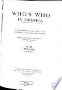 Who's who in America