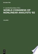 World Congress of Nonlinear Analysts '92