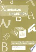 X Jornadas de lingüística