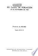 XIII [i.e. Décimoterico] censo de población, 29 de noviembre de 1960: Bío-Bío