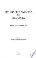 XIVè Congrés Valencià de Filosofia