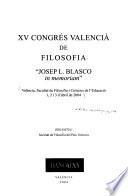 XV Congrés Valencia de Filosofia